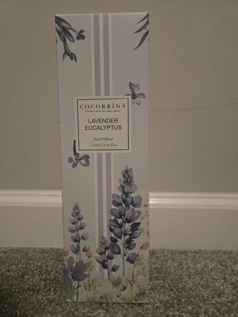 Lavender Eucalyptus Reed Diffuser — Soft Purple